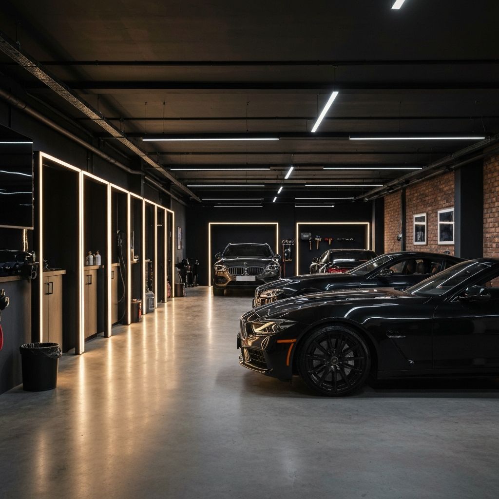 Our premium car detailing studio interior